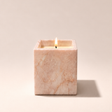 Cream Rose Marble Candle