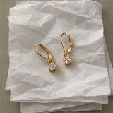 Moissanite Diamond Drop Earrings