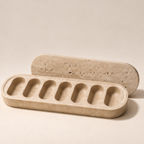 Travertine Stone Pill Organiser