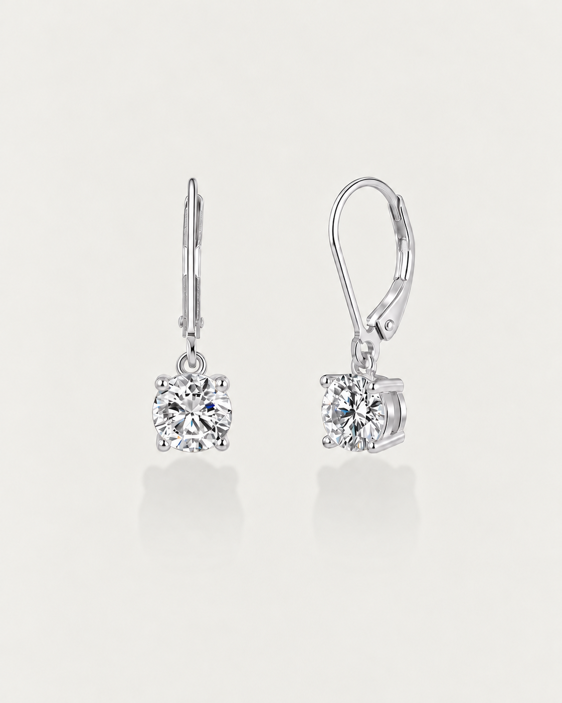 Moissanite Diamond Drop Earrings