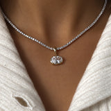 Classic Moissanite Tennis Necklace