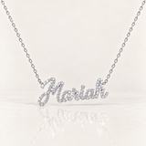 Signature Moissanite Name Necklace
