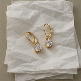 Moissanite Diamond Drop Earrings