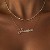 Signature Moissanite Name Necklace