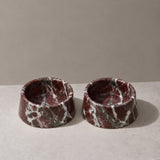 Rosso Levanto Marble Dog Bowl | Pre-order