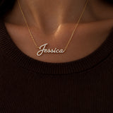 Signature Moissanite Name Necklace