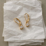 Moissanite Diamond Drop Earrings
