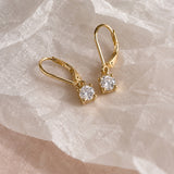 Moissanite Diamond Drop Earrings