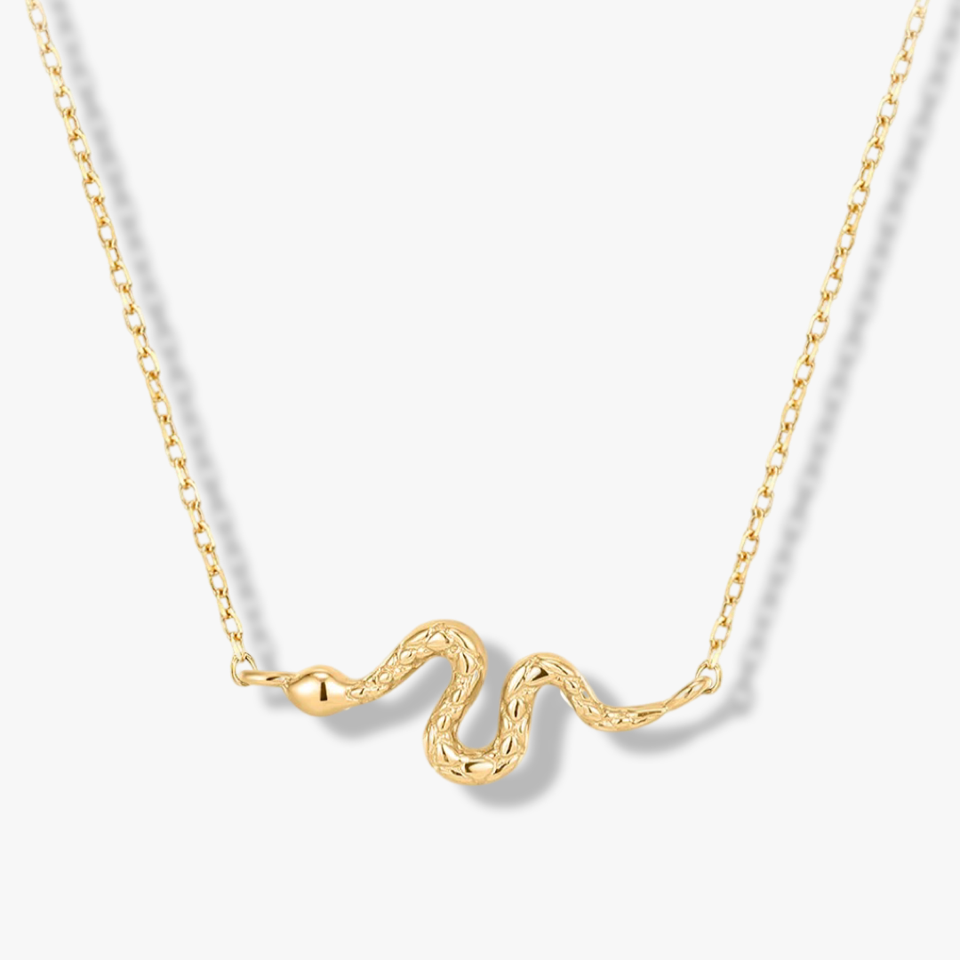 Serpent Necklace | Solid 14k - CELESTIAL