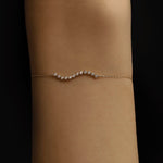 Diamond Wave Bracelet | Solid 14k - CELESTIAL