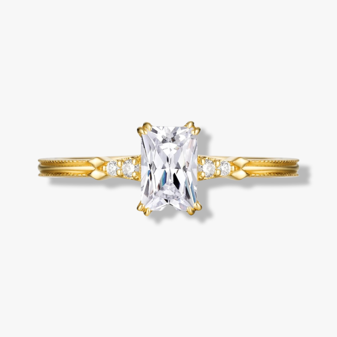 Amour Moissanite Ring  |  Solid 18k - CELESTIAL